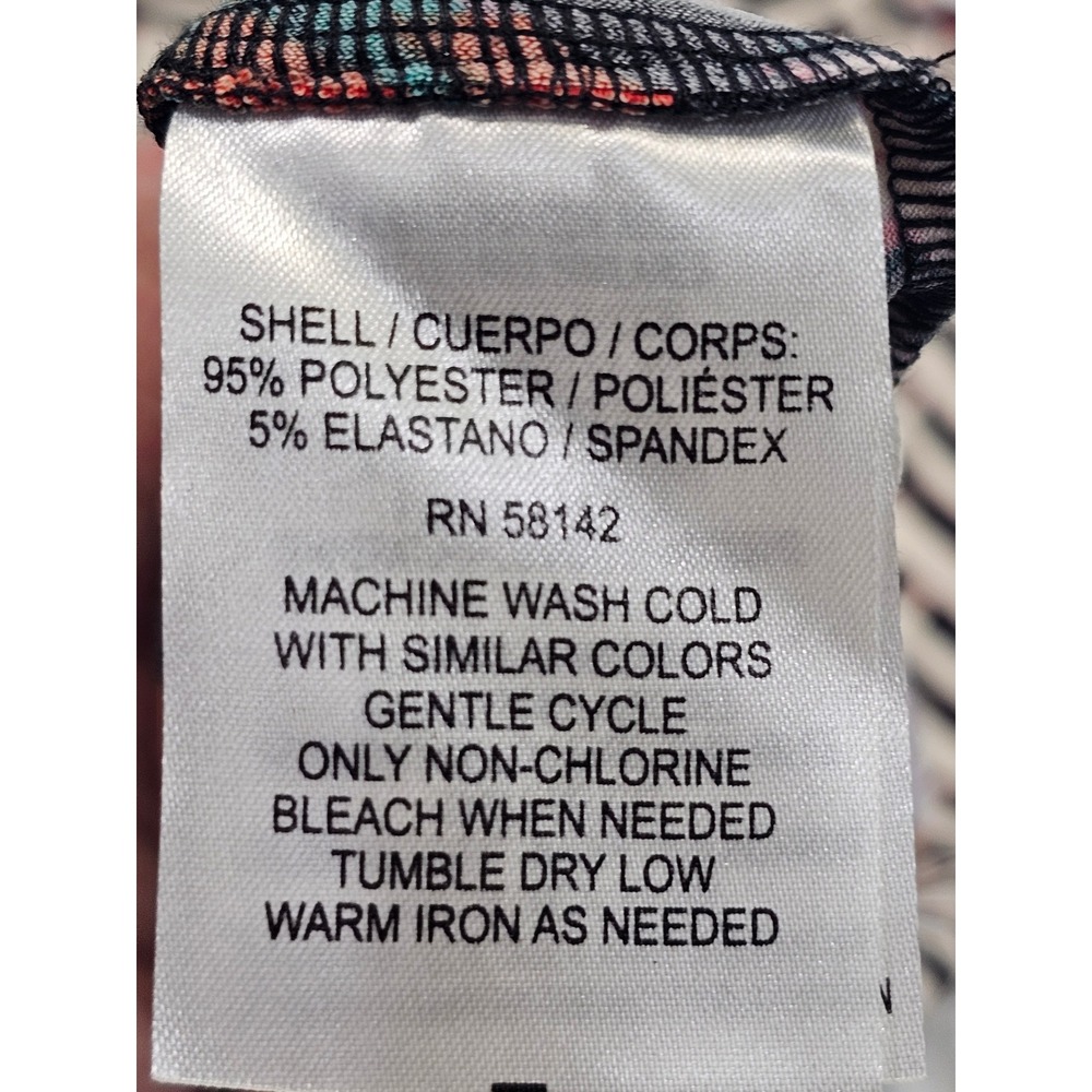 London Times Chevron Sheath Dress Womens 12 Multi Color 3/4 Sleeve Geometric NEW - Picture 5 of 5